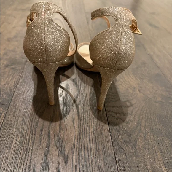 Jimmy Choo Glittering Gold Heels - Picture 3 of 4